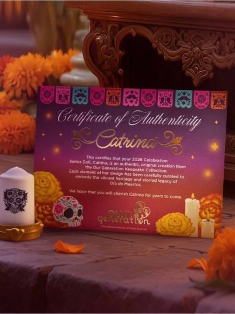 Our generation Catrina dis de muertos 18 inch doll new in box